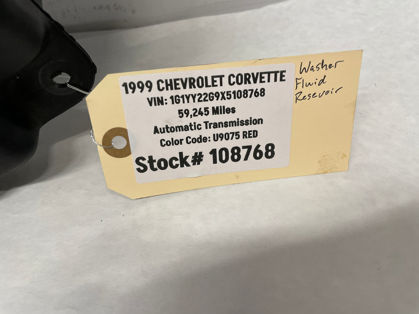 1999 Chevy C5 Corvette Windshield Washer Fluid Reservoir Tank Bottle OEM - Day's Parts Yard