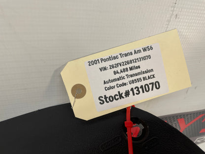 2001 Pontiac Trans AM WS6 RH Passenger Rear Hatch Cargo Trunk Side Panel Trim Ebony OEM