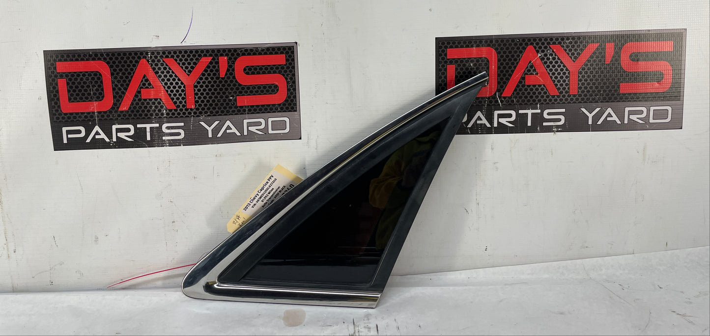 2013 Chevy Caprice PPV RH Passenger Rear Quarter Window Glass OEM