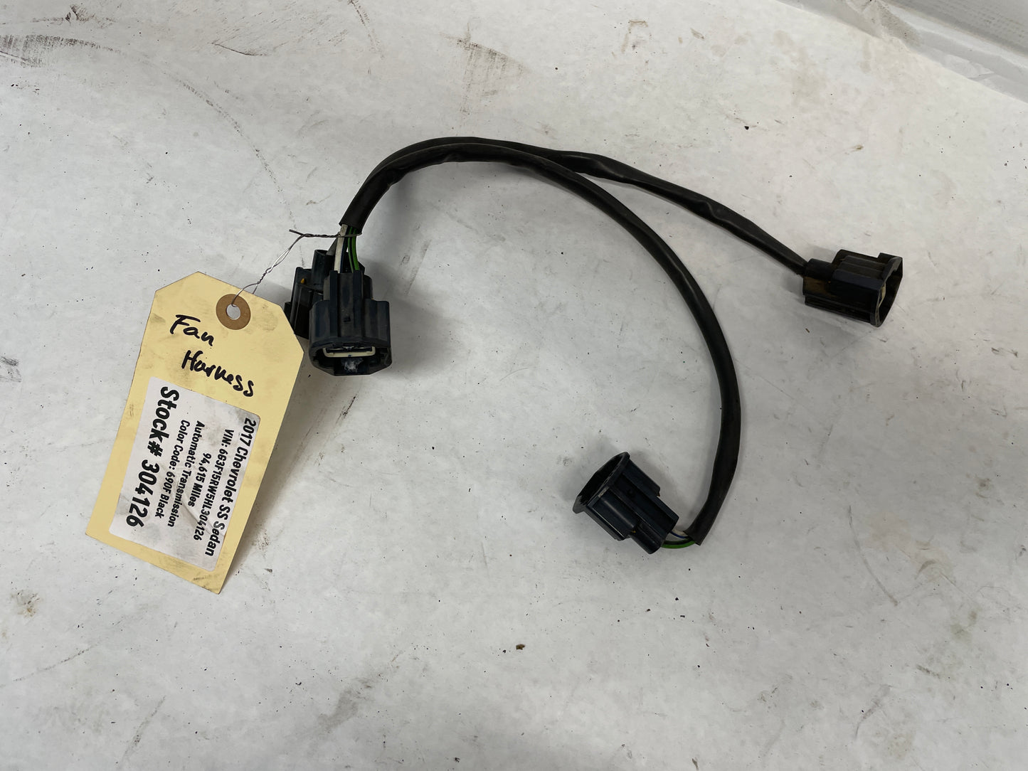 2017 Chevy SS Sedan Electric Radiator Fans Wire Wiring Harness OEM