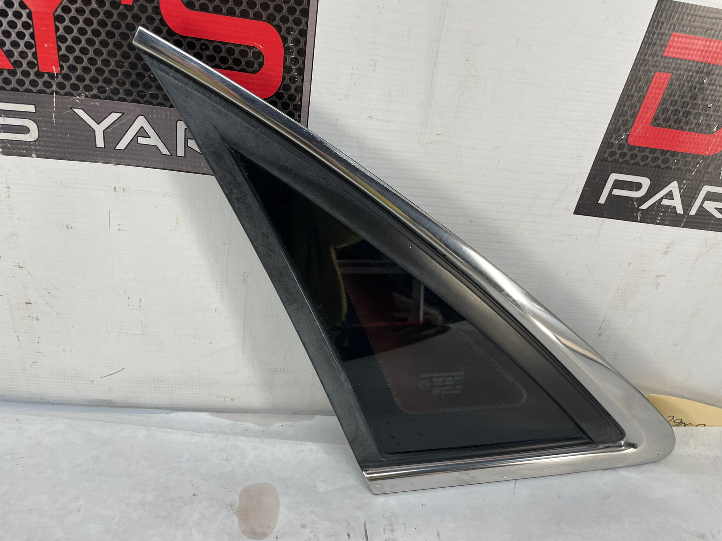 2013 Chevy Caprice PPV LH Driver Rear Quarter Window Glass OEM