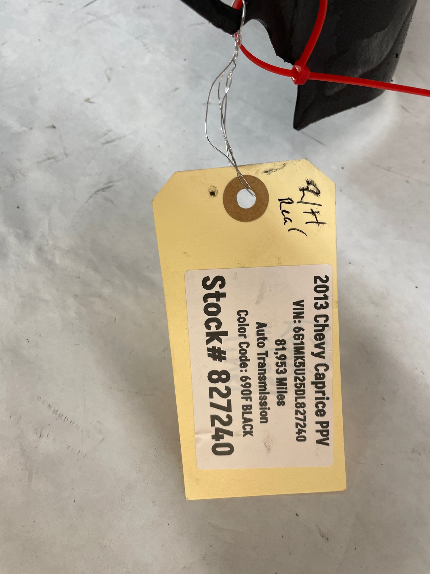 2013 Chevy Caprice PPV RH Passenger Rear Fender Wheel Well House Liner OEM