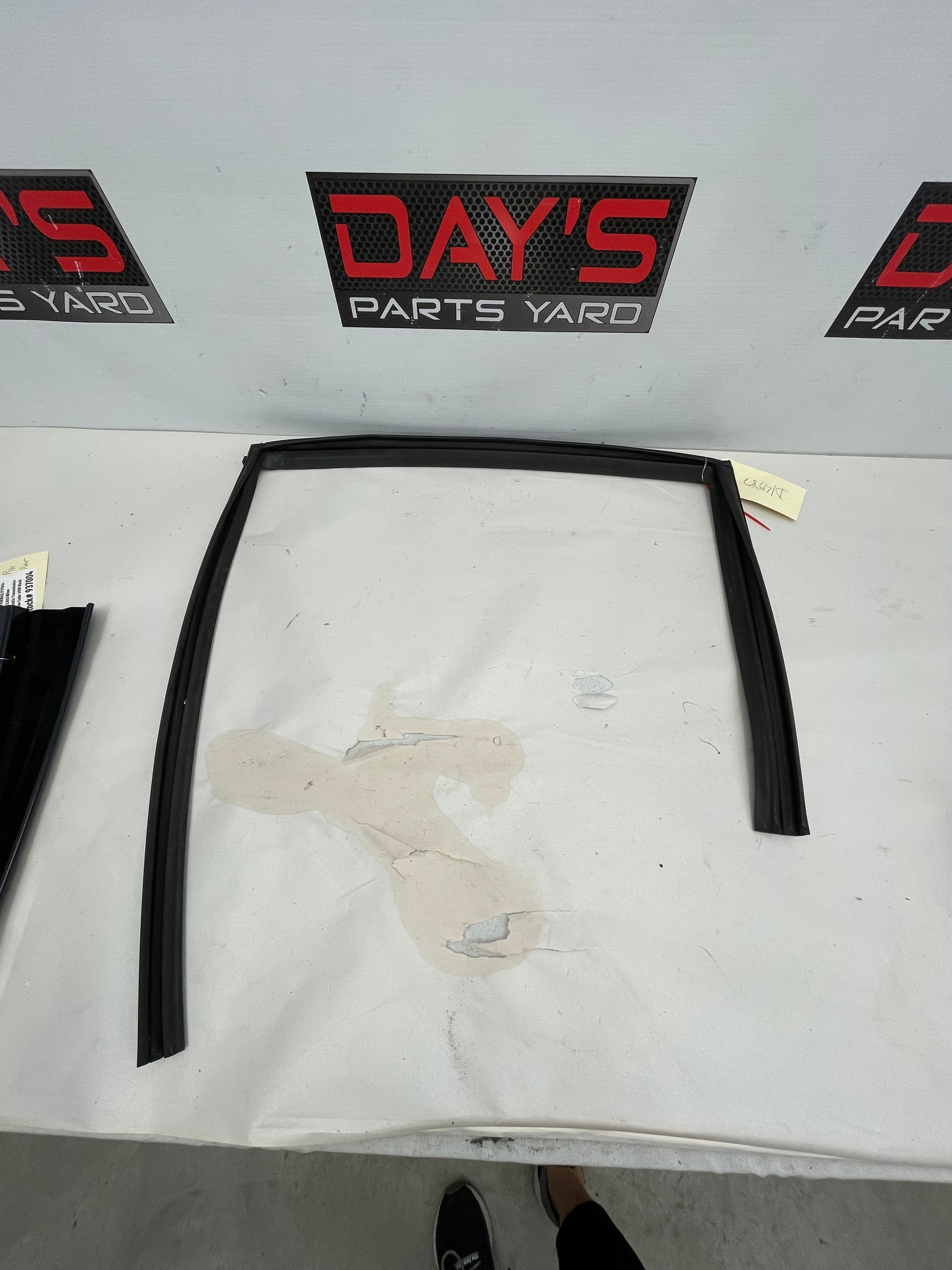 2014 Chevy SS Sedan Rear RH Passenger Door Window Weather Strip Rubber Seal OEM - Day's Parts Yard