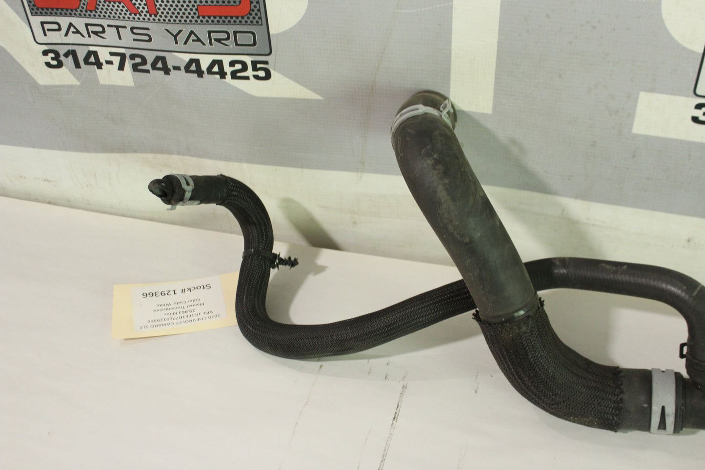 2020 Chevrolet Camaro 1LE Radiator Lower Coolant Hose Line OEM