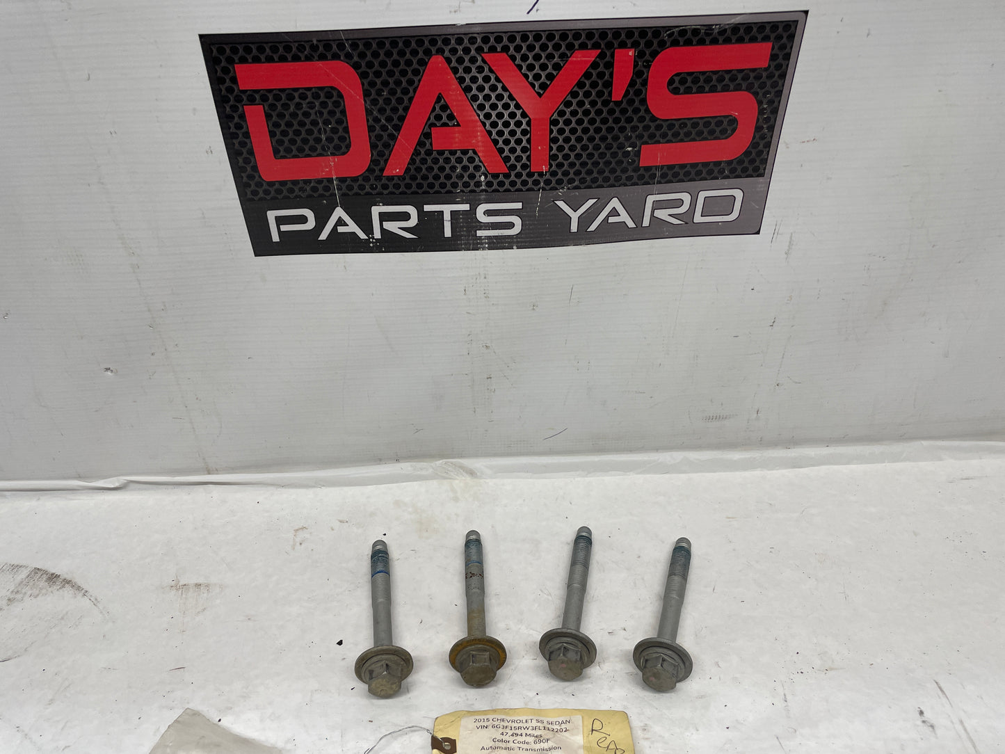 2015 Chevy SS Sedan Rear Suspension Sub Frame Cradle Bolts Hardware OEM