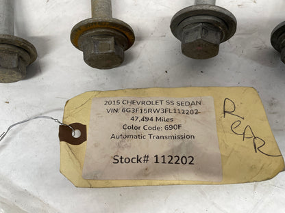 2015 Chevy SS Sedan Rear Suspension Sub Frame Cradle Bolts Hardware OEM