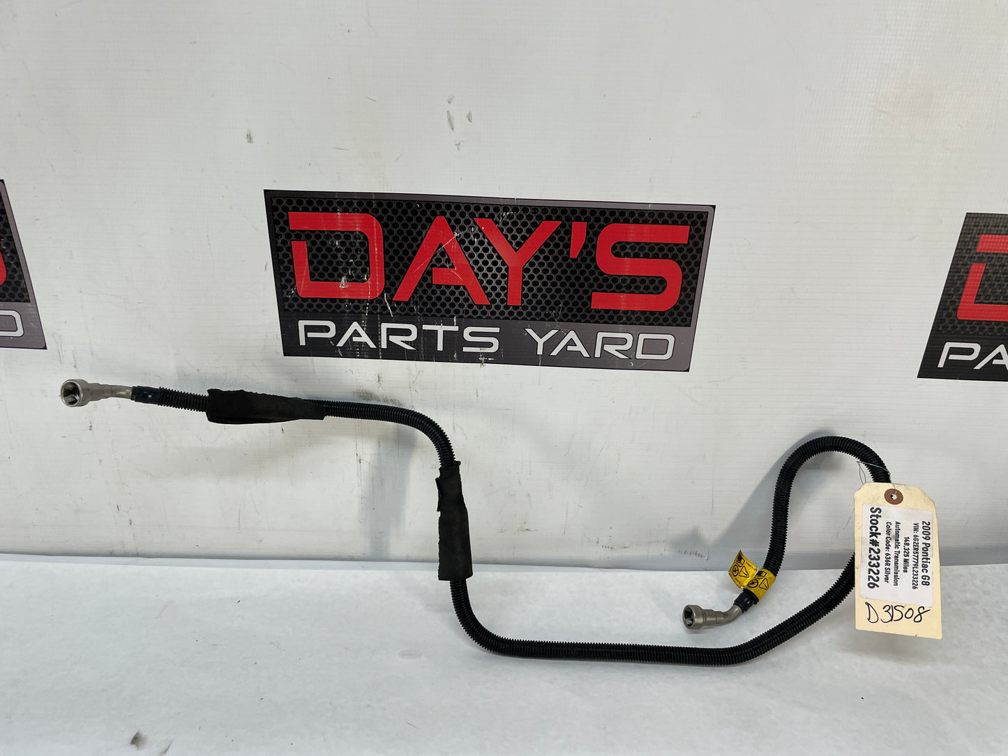 2009 Pontiac G8 Fuel Gas Line Hose Tube OEM - Day's Parts Yard
