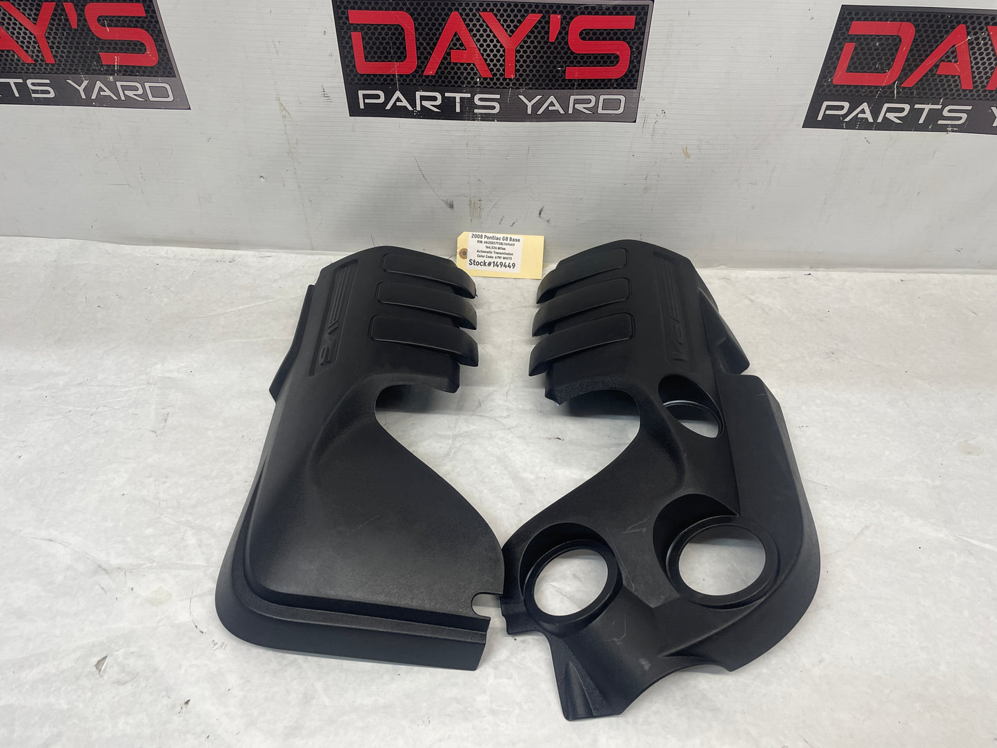 2008 Pontiac G8 Base RH & LH Engine Motor Covers Aftermarket - Day's Parts Yard