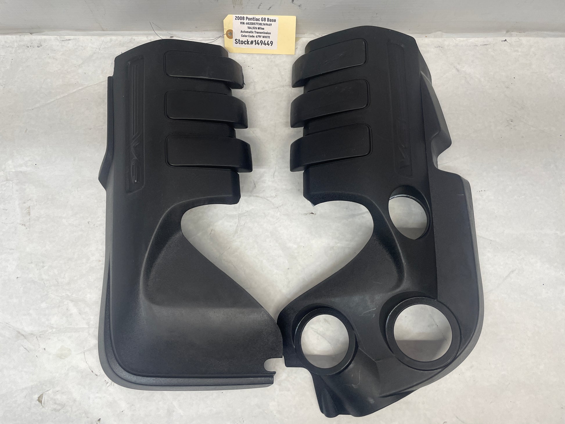 2008 Pontiac G8 Base RH & LH Engine Motor Covers Aftermarket - Day's Parts Yard