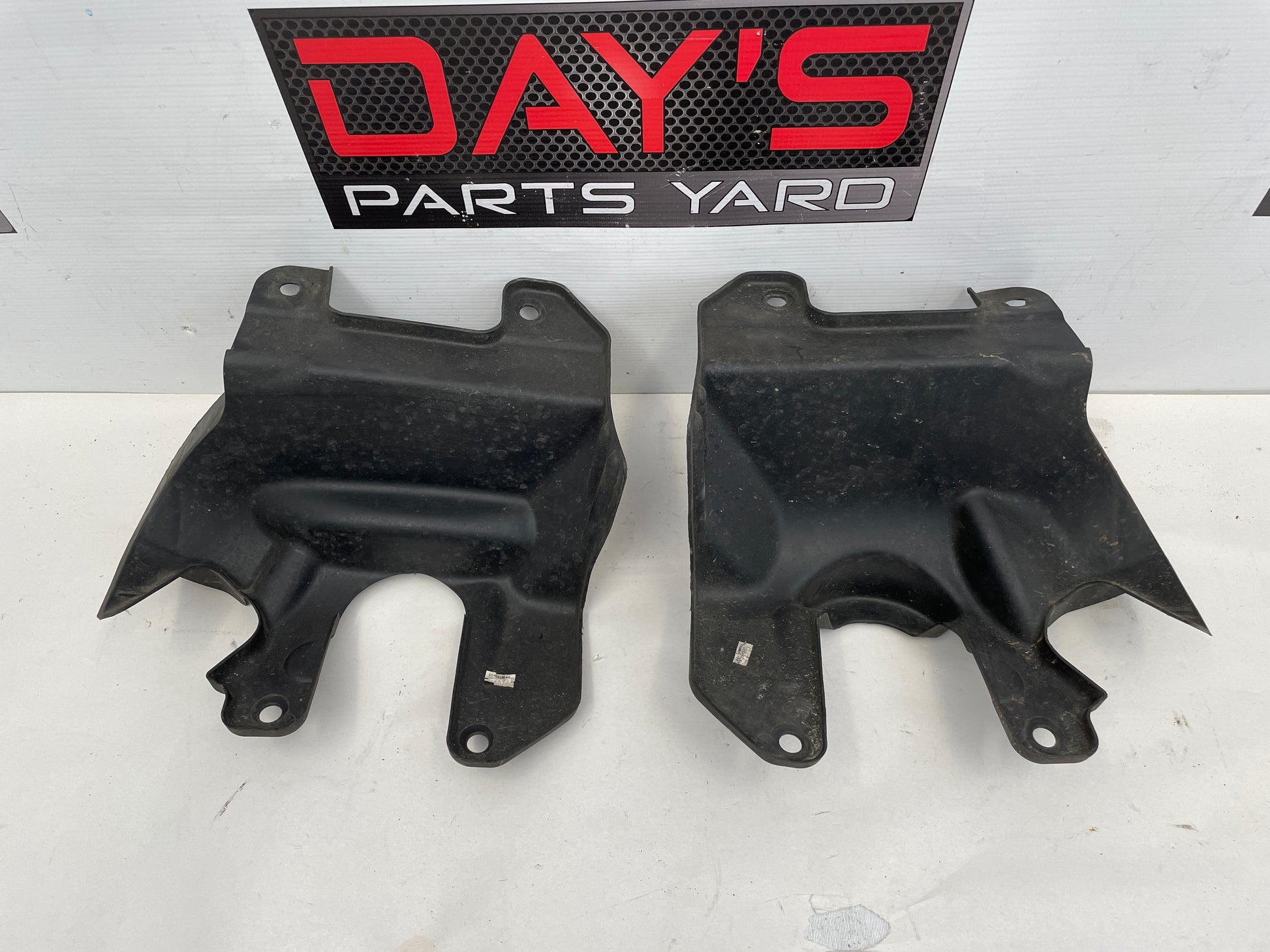 2014 Chevy SS Sedan RH & LH Rubber Splash Shield Covers OEM - Day's Parts Yard