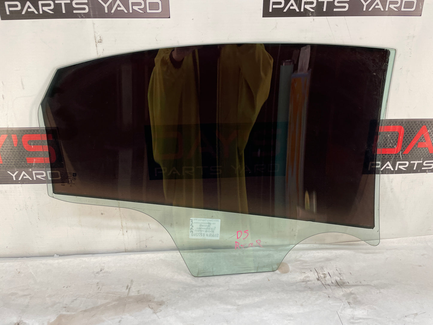 2013 Chevy Caprice LH Driver Rear Door Window Glass OEM