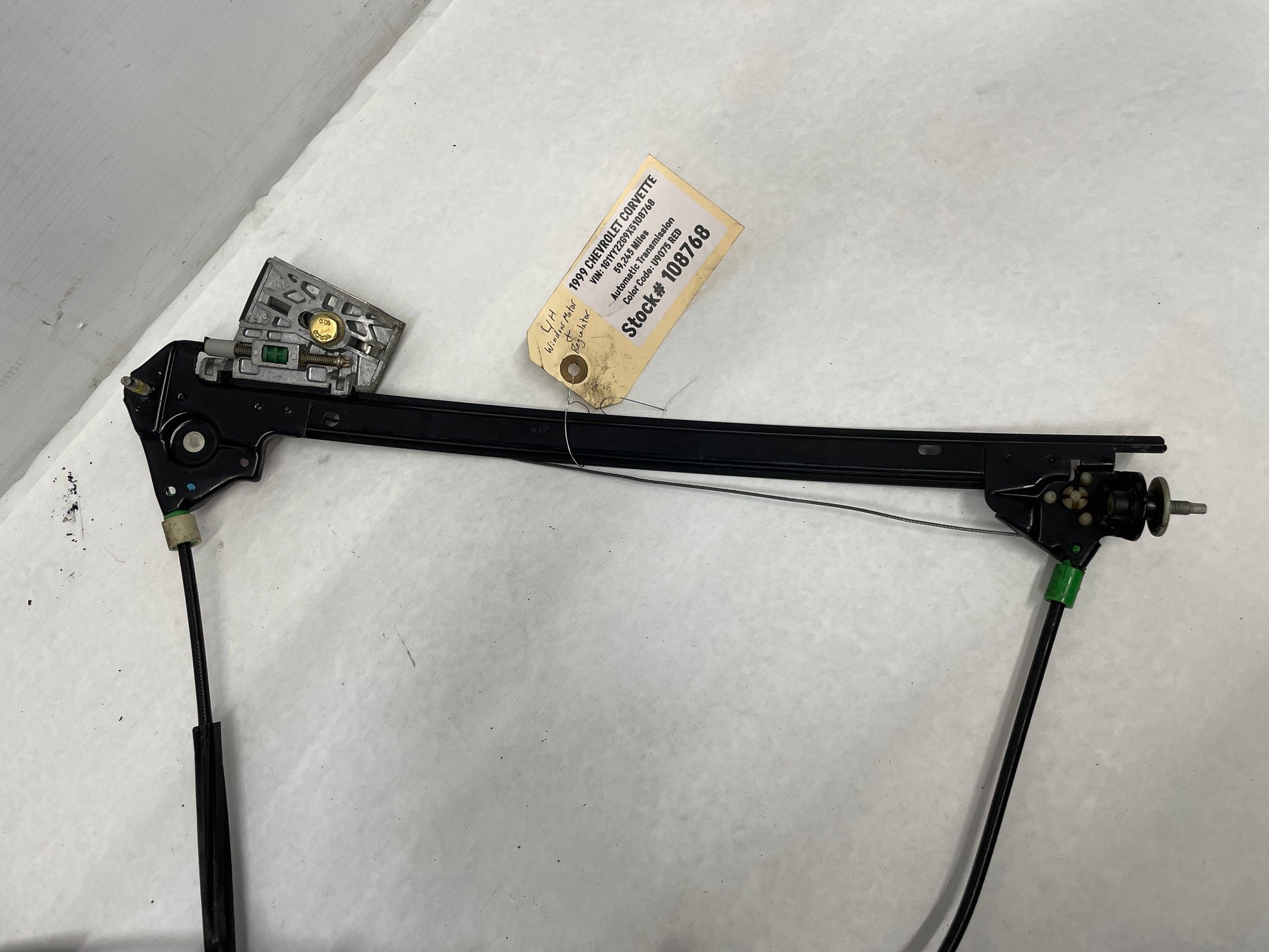 1999 Chevy C5 Corvette LH Driver Window Regulator w/ Motor OEM - Day's Parts Yard