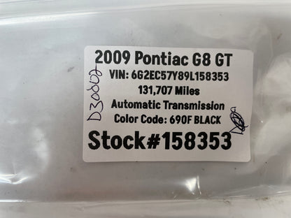 2009 Pontiac G8 GT RH & LH Side Marker Light Lamp OEM