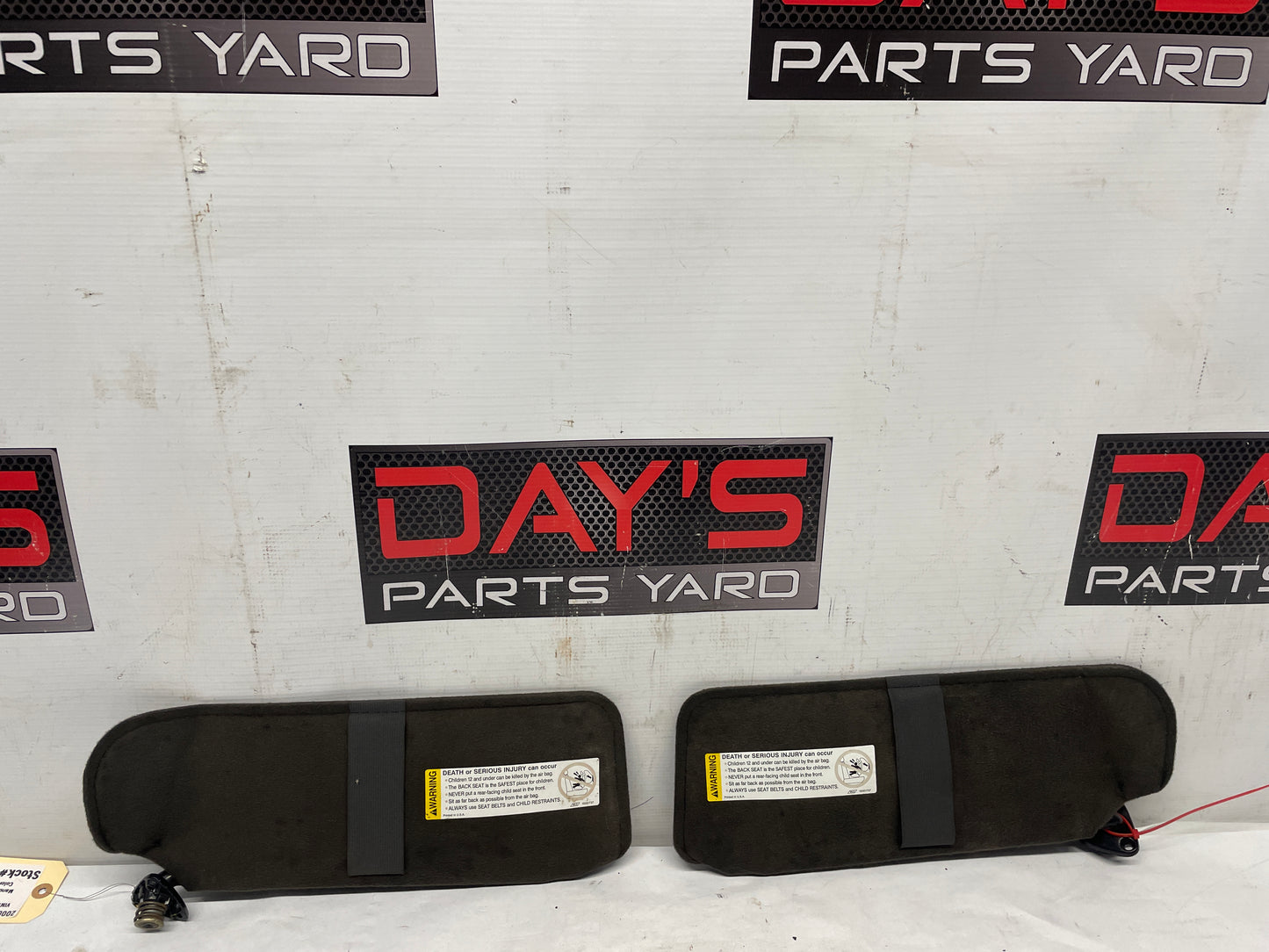 2000 Chevy Camaro Z28 RH & LH Sunvisors Black OEM - Day's Parts Yard
