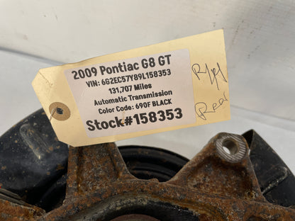 2009 Pontiac G8 GT RH Passenger Rear Suspension Spindle Hub Knuckle Wheel Bearing OEM