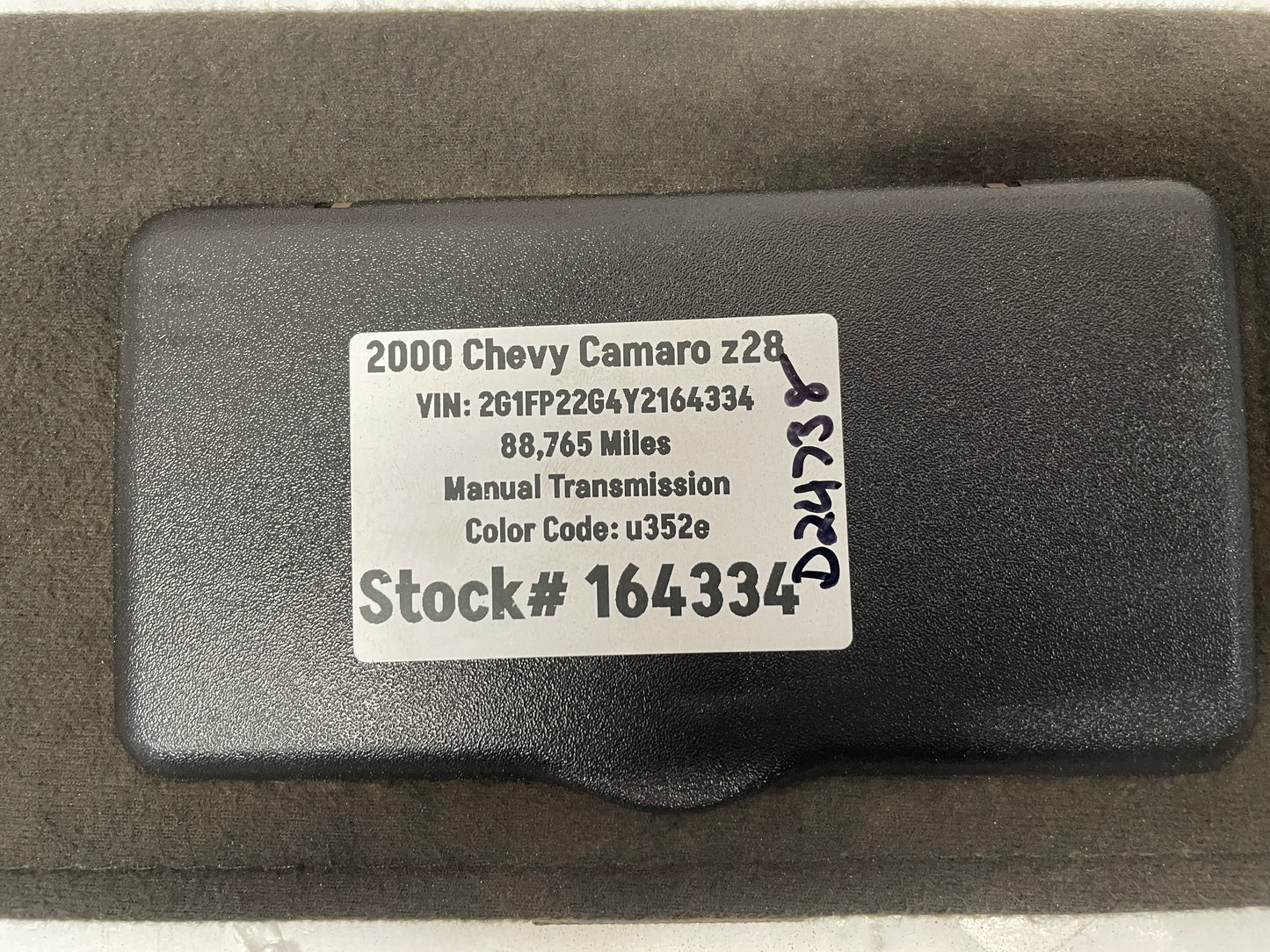 2000 Chevy Camaro Z28 RH & LH Sunvisors Black OEM - Day's Parts Yard