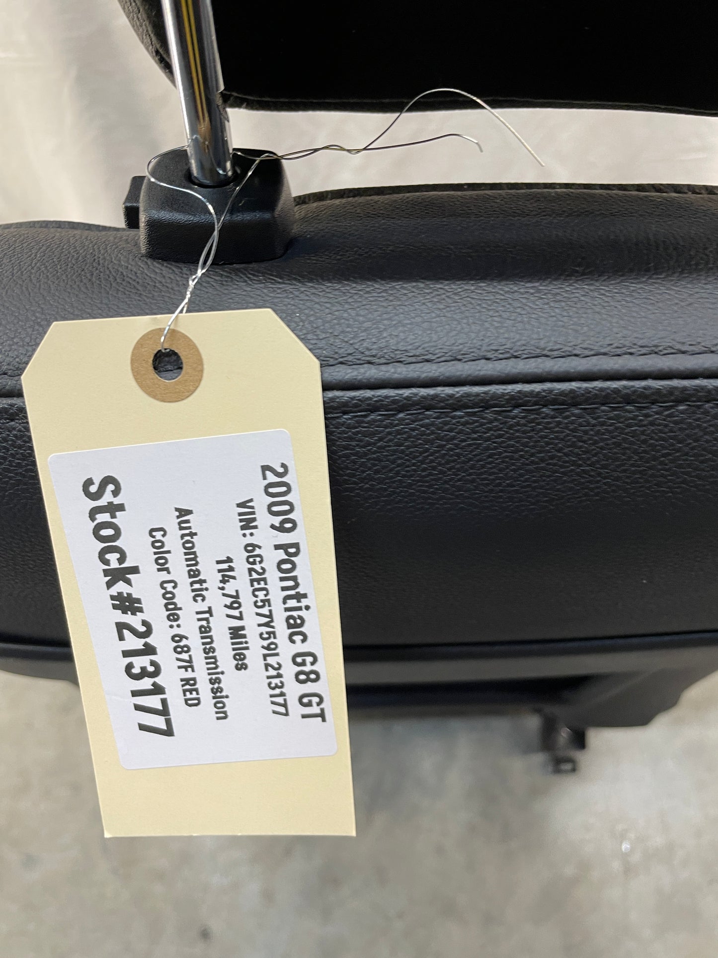 2009 Pontiac G8 GT Seats Front & Rear Black Leather OEM