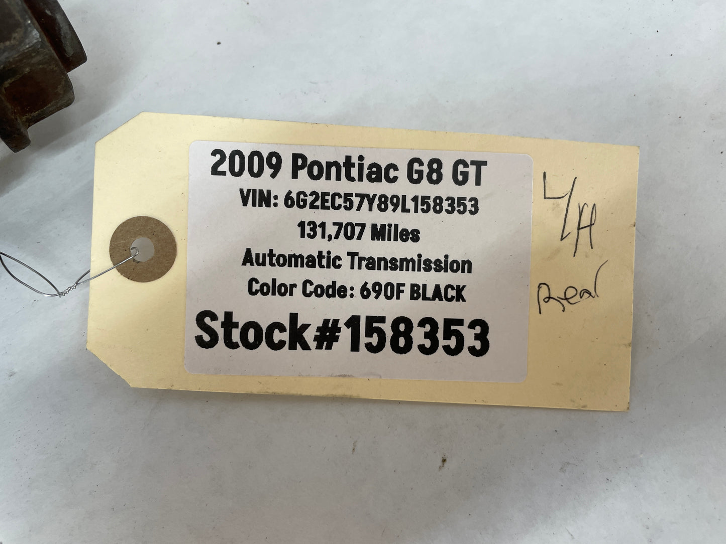 2009 Pontiac G8 GT LH Driver Rear CV Axle Half Shaft OEM