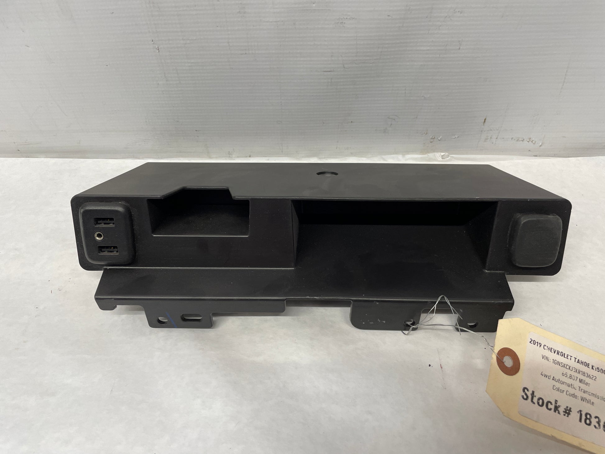 2019 Chevy Tahoe K1500 Premier Center Console Storage w/ Cigarette Lighter OEM - Day's Parts Yard
