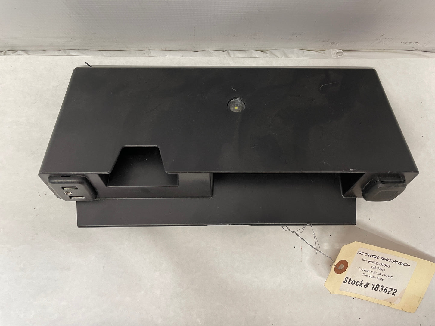 2019 Chevy Tahoe K1500 Premier Center Console Storage w/ Cigarette Lighter OEM - Day's Parts Yard