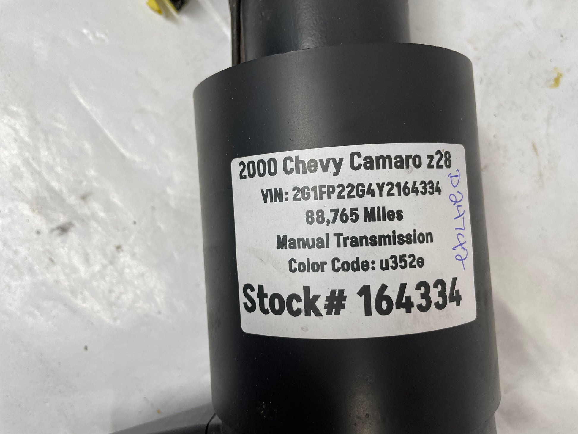 2000 Chevy Camaro Z28 Steering Column w/ Key OEM - Day's Parts Yard