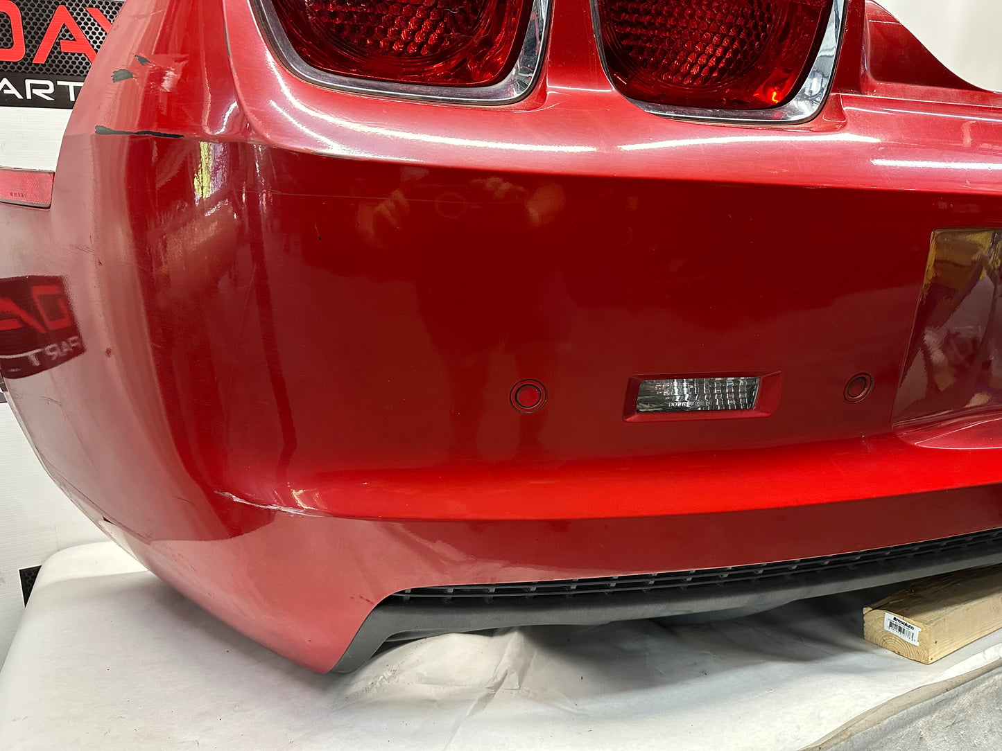 2010 Chevy Camaro SS Complete Rear Bumper Cover Red OEM - Day's Parts Yard