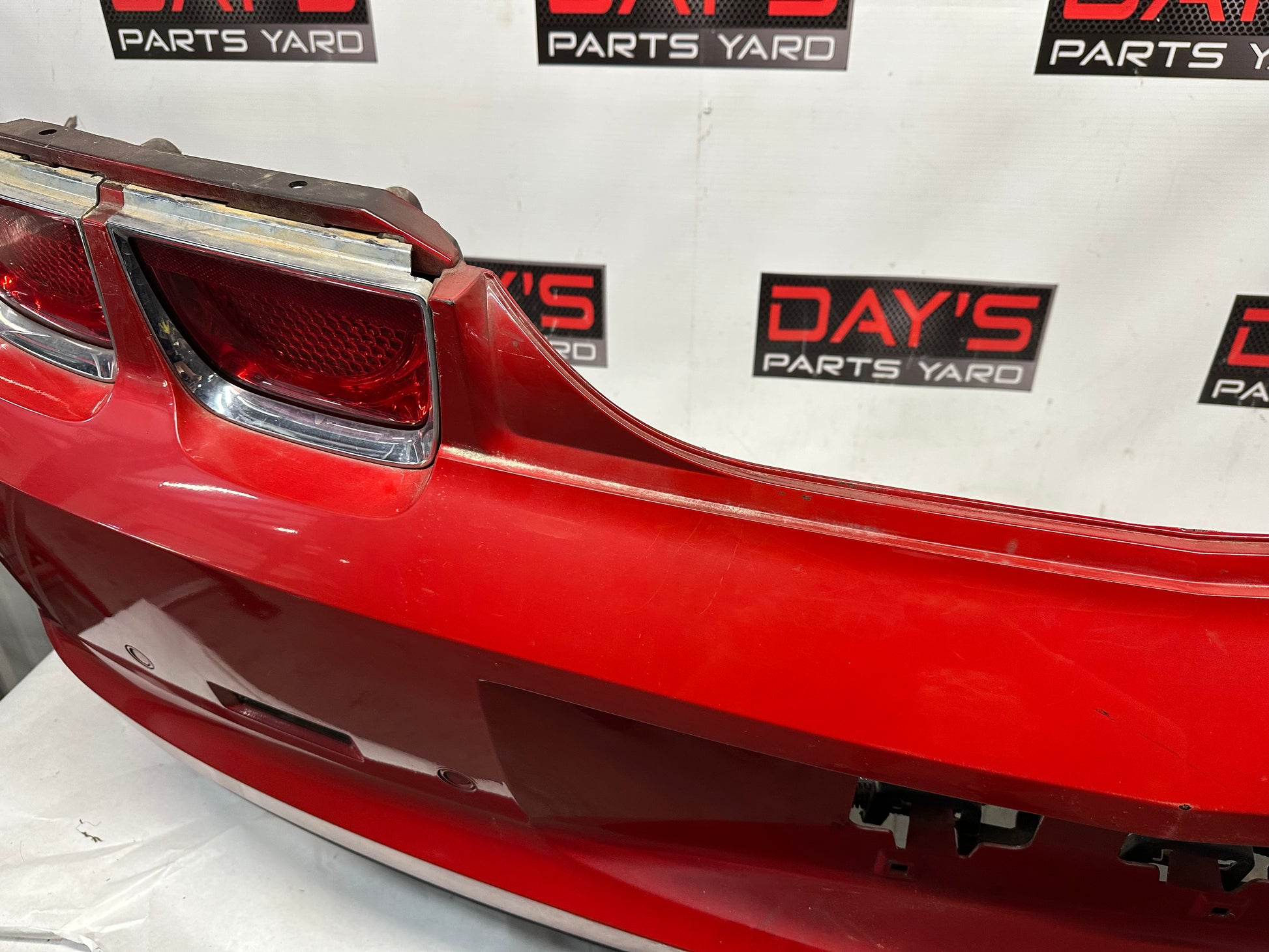 2010 Chevy Camaro SS Complete Rear Bumper Cover Red OEM - Day's Parts Yard
