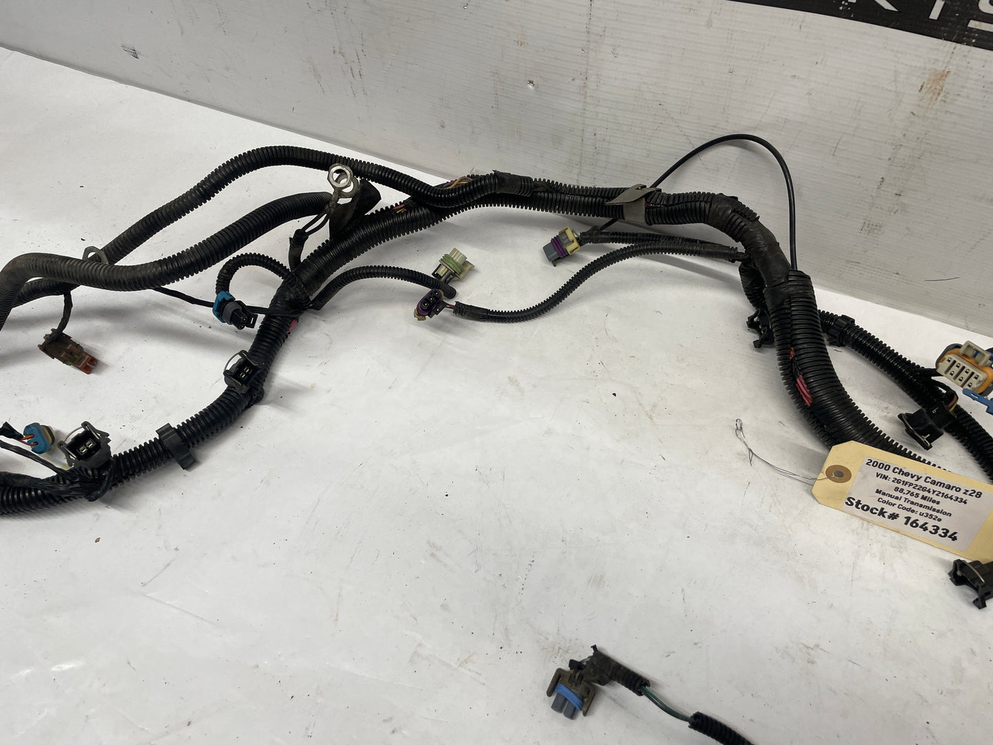 2000 Chevy Camaro Z28 Engine Motor Manual Transmission Wire Wiring Harness OEM - Day's Parts Yard