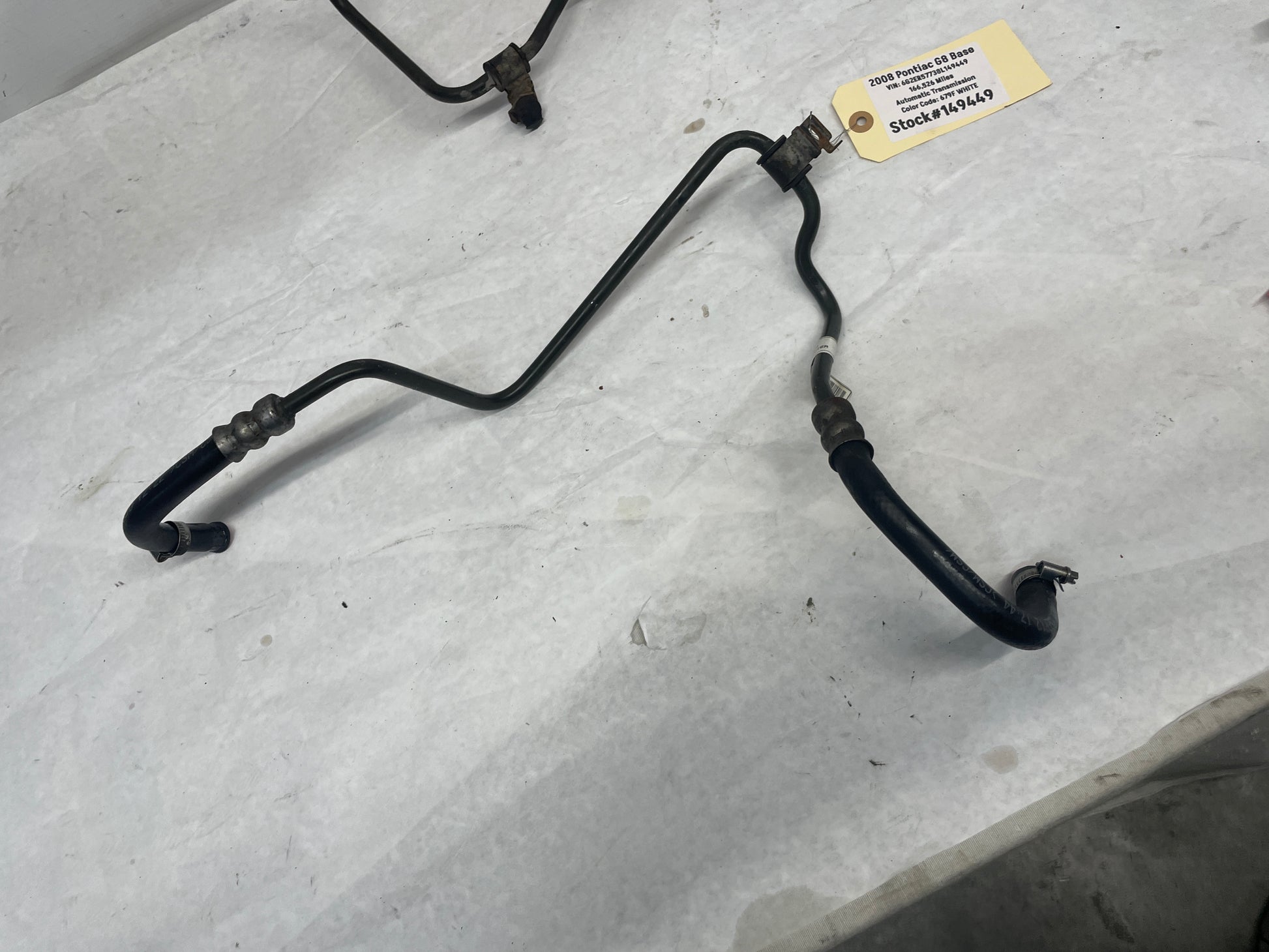 2008 Pontiac G8 Base Power Steering Lines OEM - Day's Parts Yard