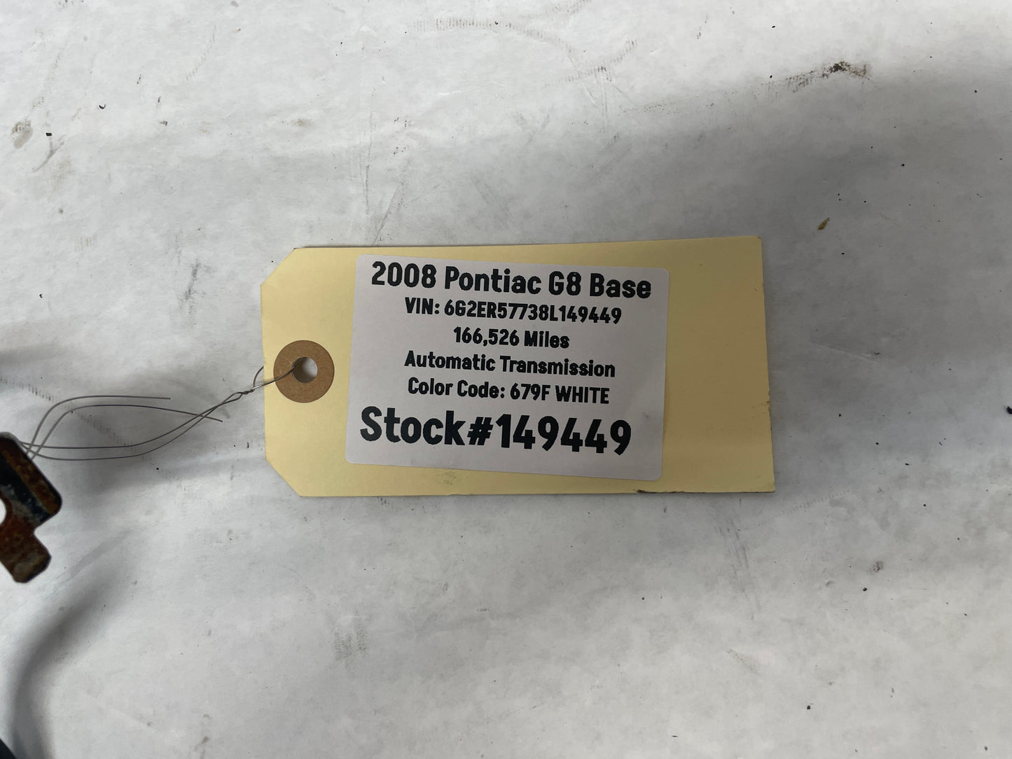 2008 Pontiac G8 Base Power Steering Lines OEM - Day's Parts Yard