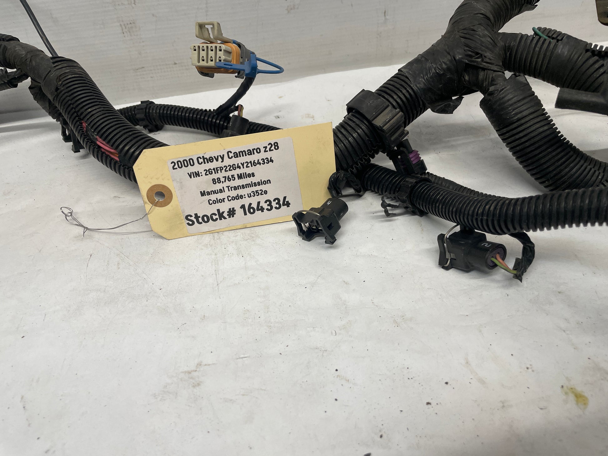 2000 Chevy Camaro Z28 Engine Motor Manual Transmission Wire Wiring Harness OEM - Day's Parts Yard
