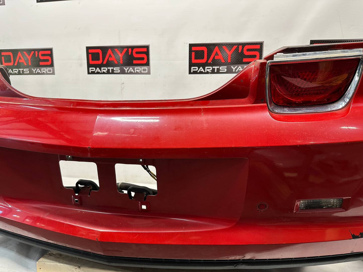 2010 Chevy Camaro SS Complete Rear Bumper Cover Red OEM - Day's Parts Yard