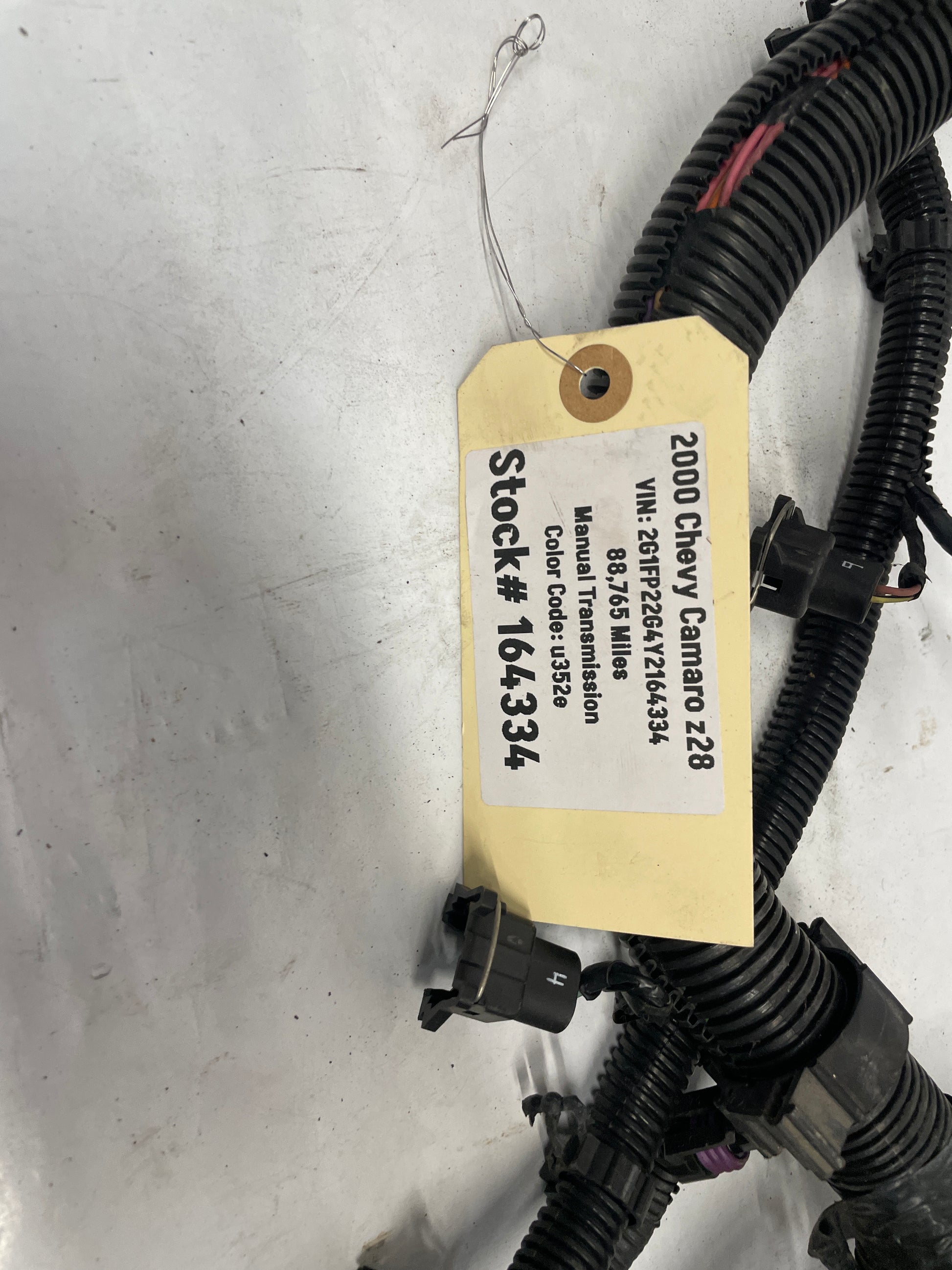 2000 Chevy Camaro Z28 Engine Motor Manual Transmission Wire Wiring Harness OEM - Day's Parts Yard