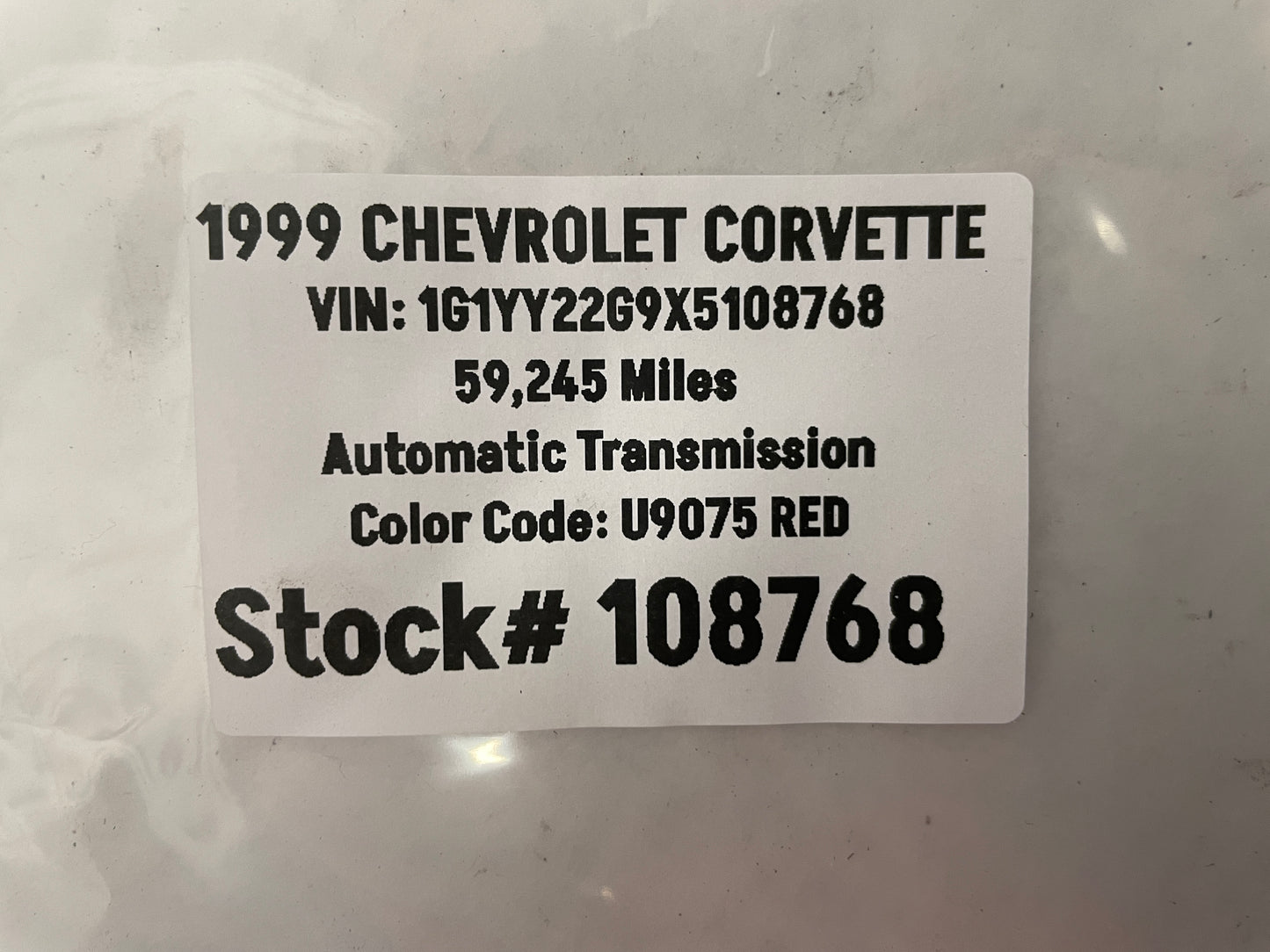 1999 Chevy C5 Corvette Wheel Center Cap OEM - Day's Parts Yard