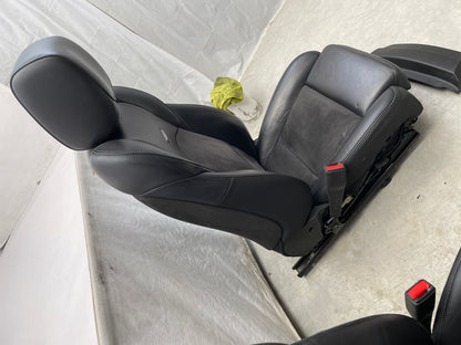 2018 Cadillac CTS-V Front Black Leather Suede Seats OEM