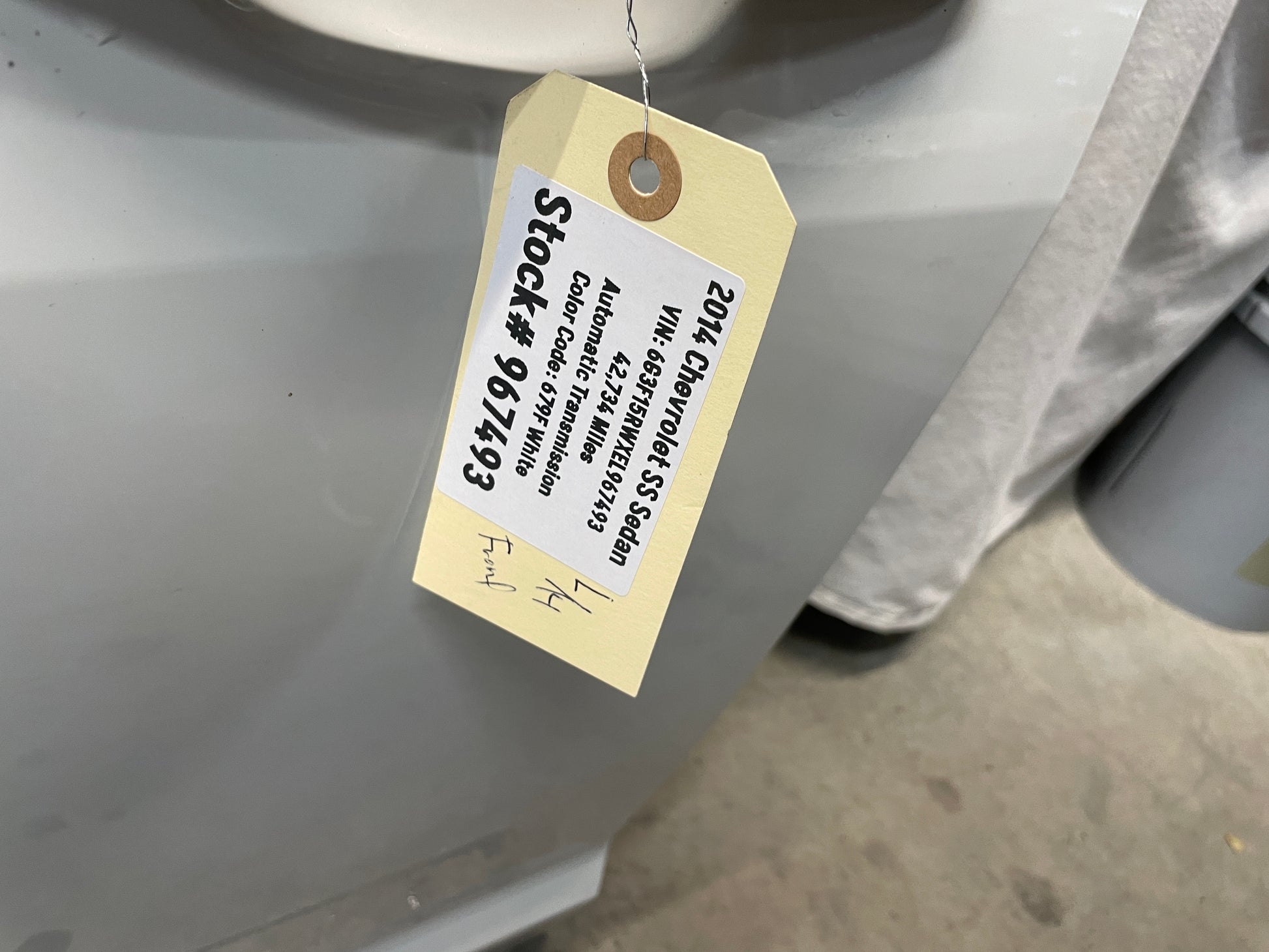 2014 Chevy SS Sedan LH Driver Front Exterior Door OEM - Day's Parts Yard