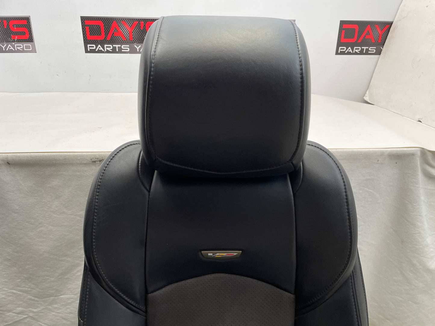 2018 Cadillac CTS-V Front Black Leather Suede Seats OEM