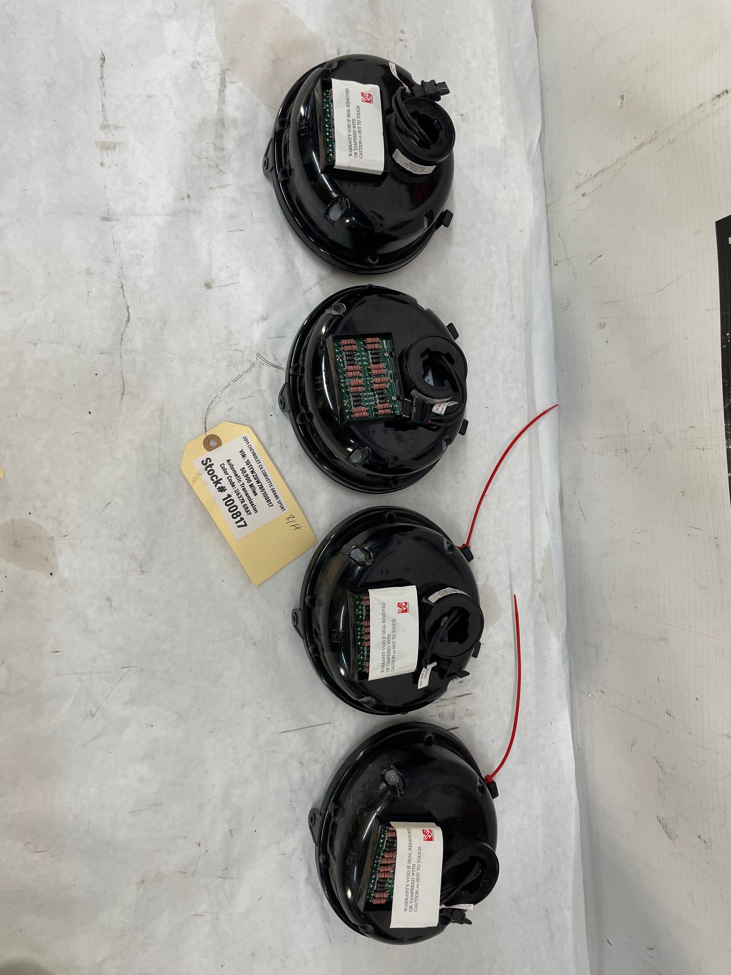 2011 Chevy C6 Corvette Grand Sport Smoked Tinted Tail Light Taillight Brake Lamp Set