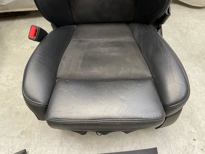 2018 Cadillac CTS-V Front Black Leather Suede Seats OEM