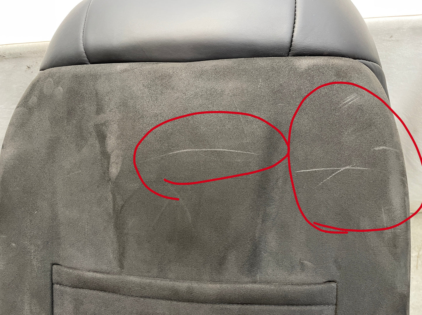 2018 Cadillac CTS-V Front Black Leather Suede Seats OEM