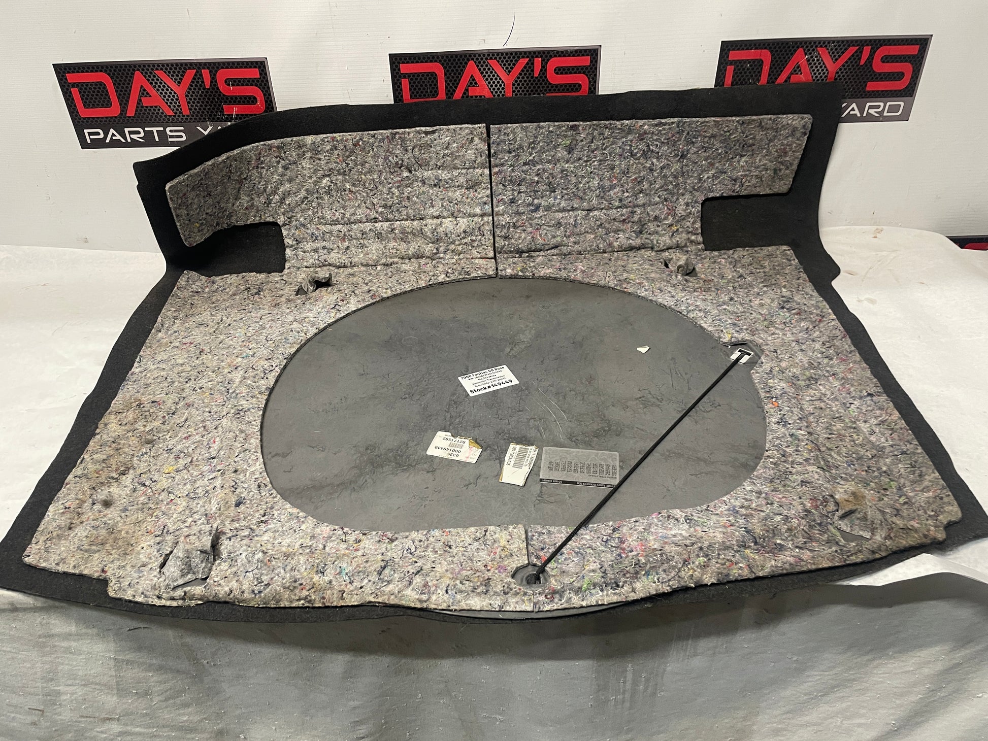 2008 Pontiac G8 Base Spare Tire Trunk Compartment Carpet Mat Cover OEM - Day's Parts Yard
