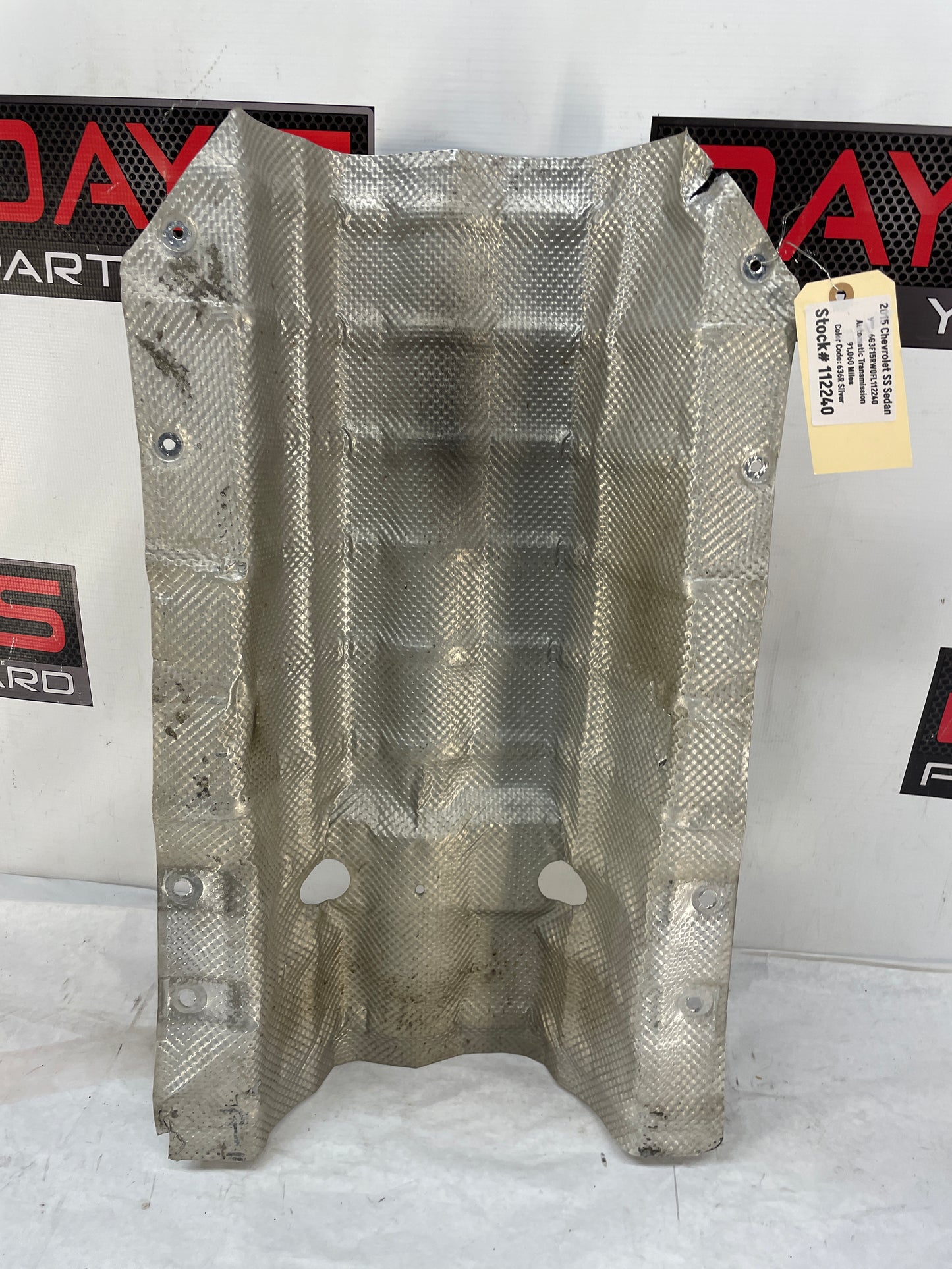 2015 Chevy SS Sedan Transmission Tunnel Exhaust Heat Shield OEM