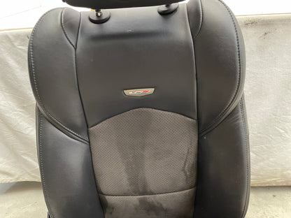 2018 Cadillac CTS-V Front Black Leather Suede Seats OEM