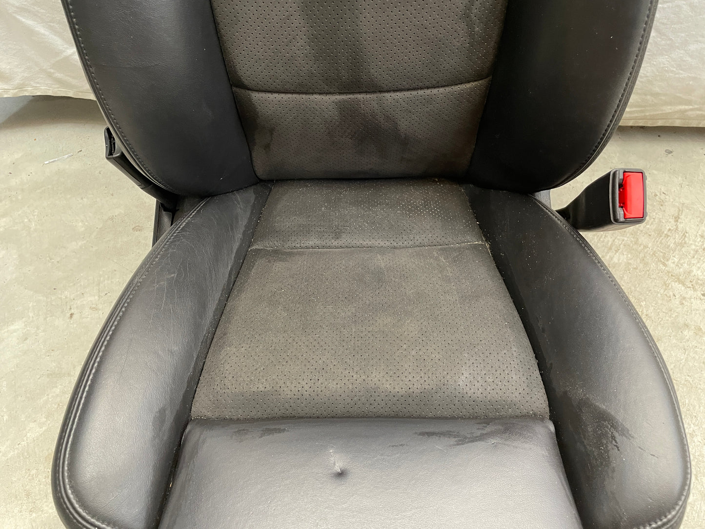 2018 Cadillac CTS-V Front Black Leather Suede Seats OEM