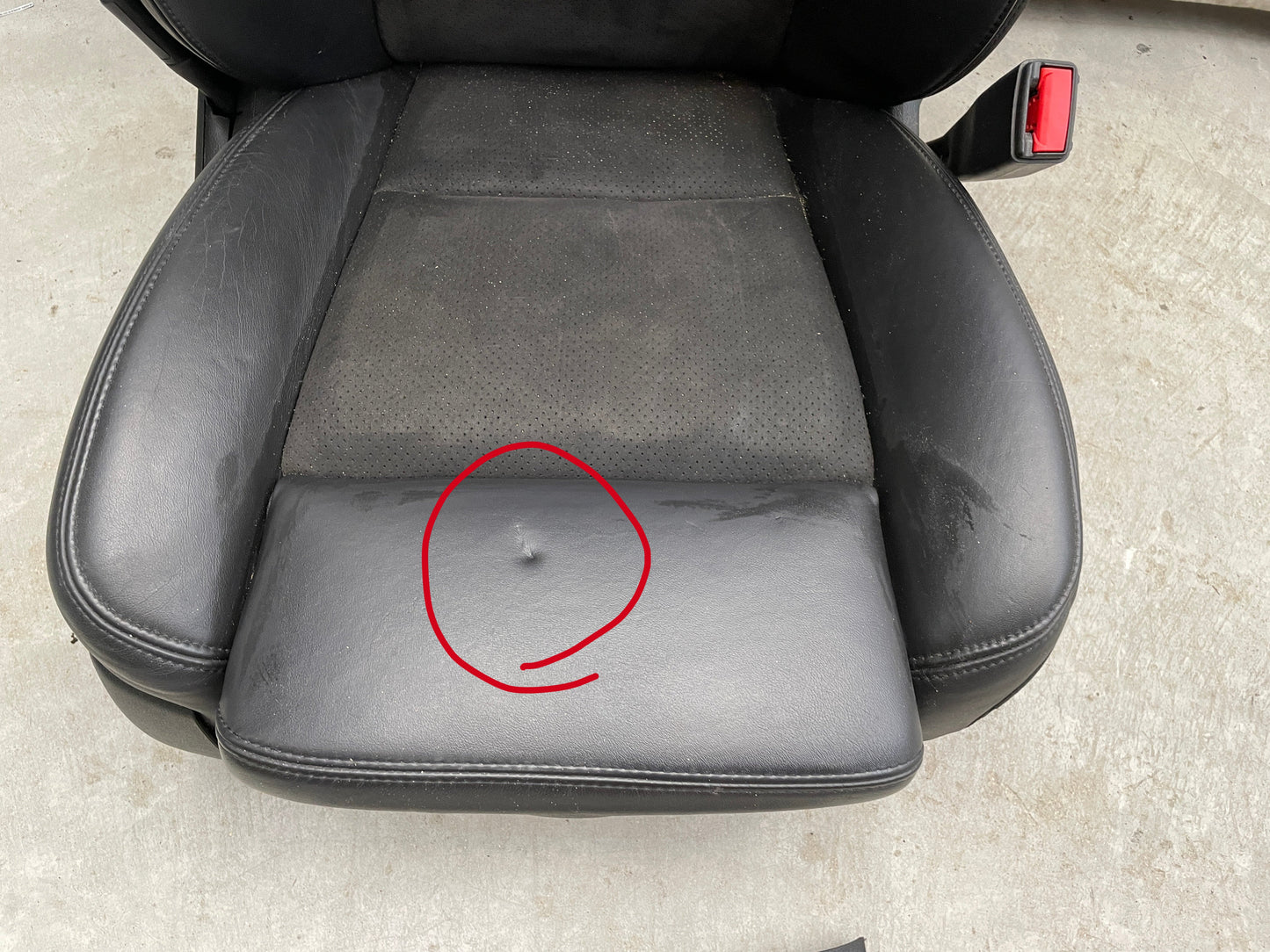 2018 Cadillac CTS-V Front Black Leather Suede Seats OEM