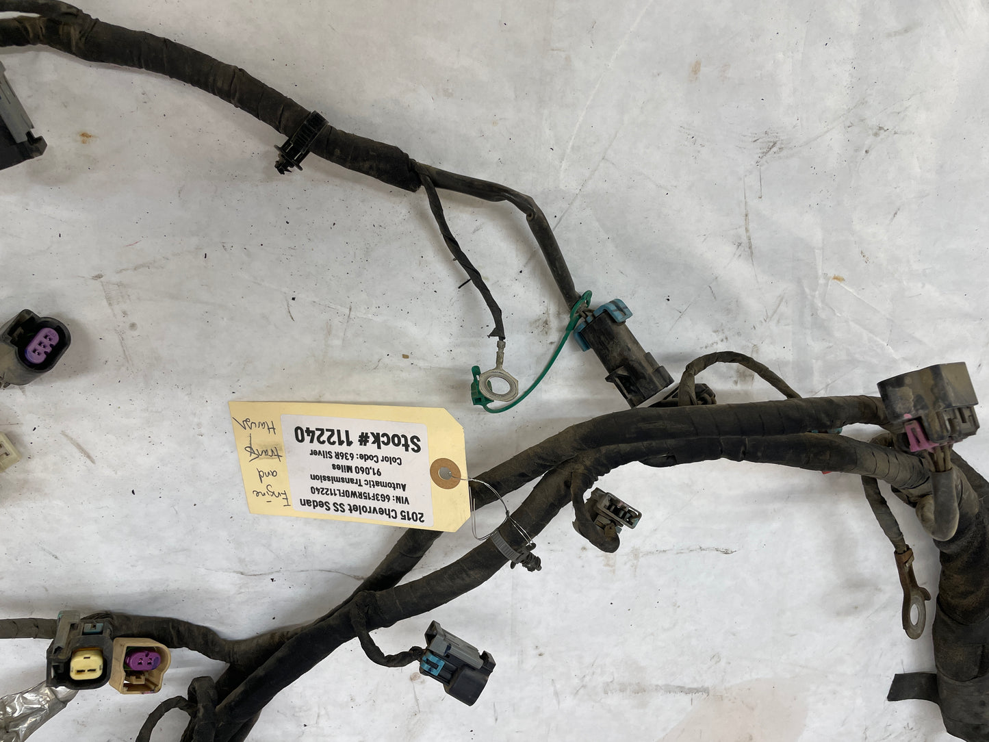 2015 Chevy SS Sedan Engine Motor Transmission Wire Wiring Harness OEM