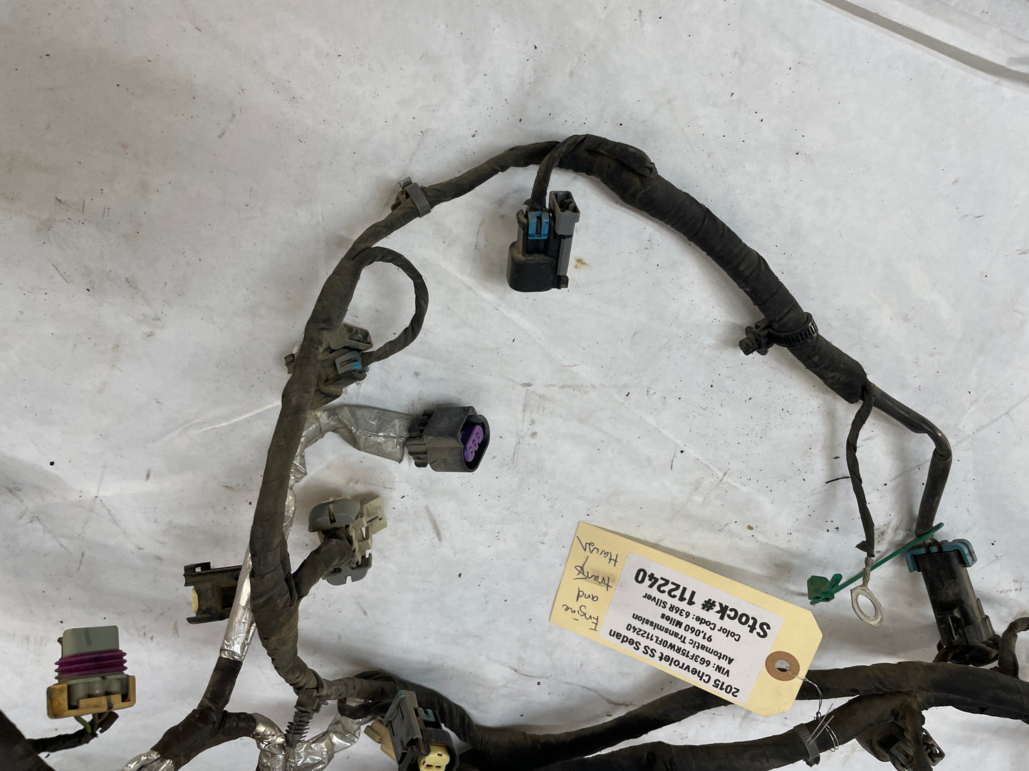 2015 Chevy SS Sedan Engine Motor Transmission Wire Wiring Harness OEM