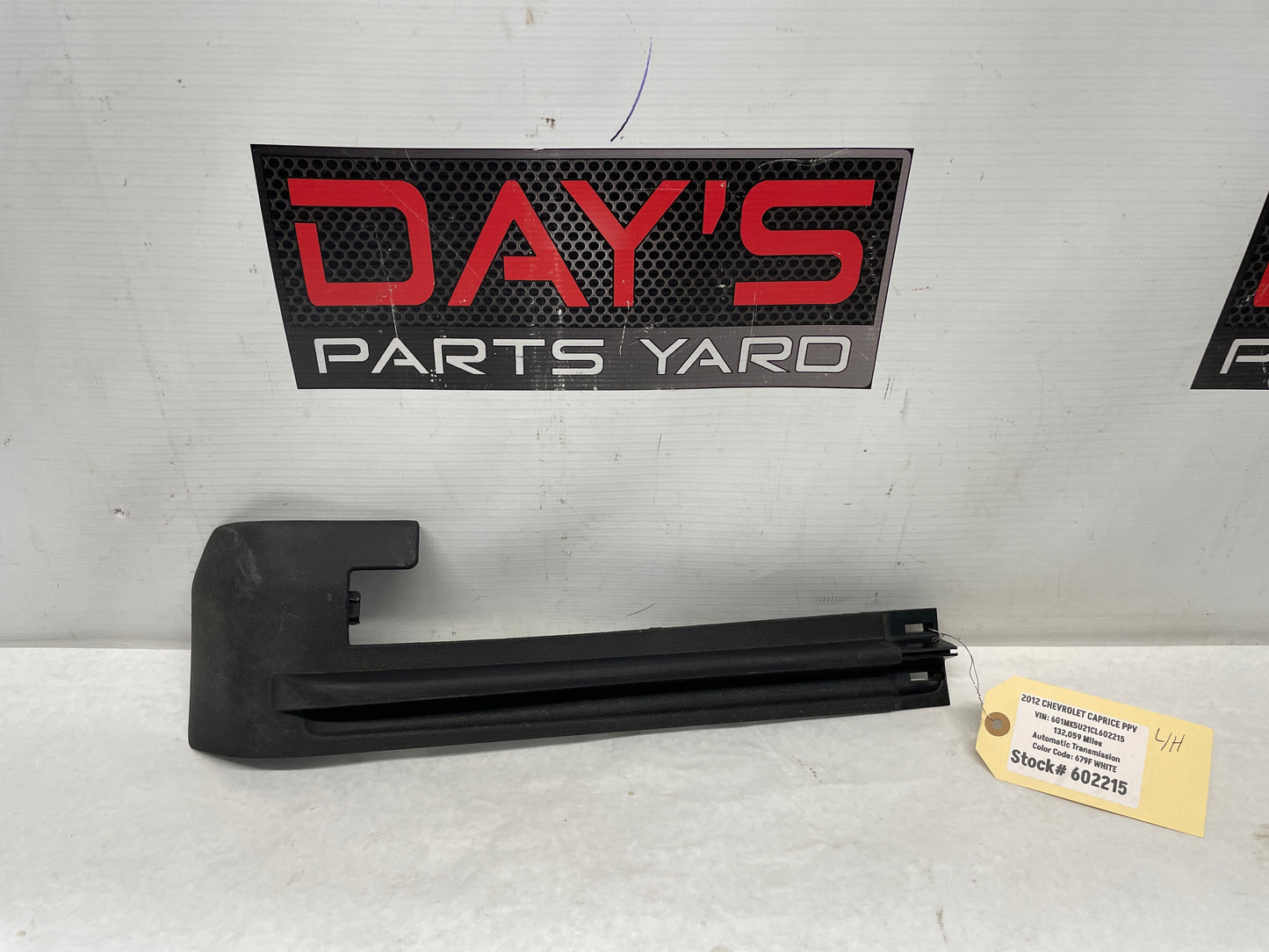 2012 Chevy Caprice PPV LH Driver Front Seat Outer Track Trim Cover OEM