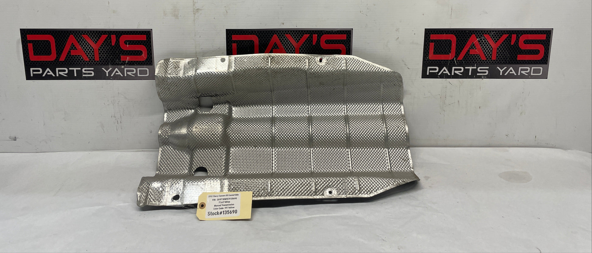 2012 Chevy Camaro SS Transmission Tunnel Exhaust Heat Shield OEM - Day's Parts Yard