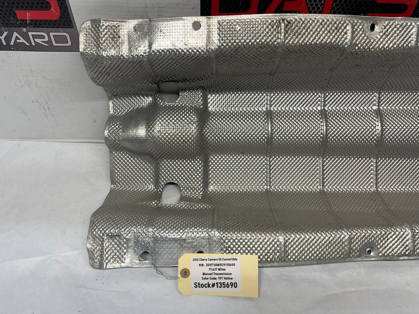 2012 Chevy Camaro SS Transmission Tunnel Exhaust Heat Shield OEM - Day's Parts Yard